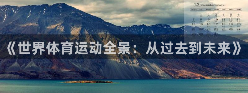 3377体育官方正版app代理：《世界体育运动全景：从过去到